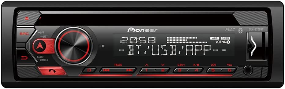 Autoradio-1din-Pioneer-Bluetooth-Usb-Cd