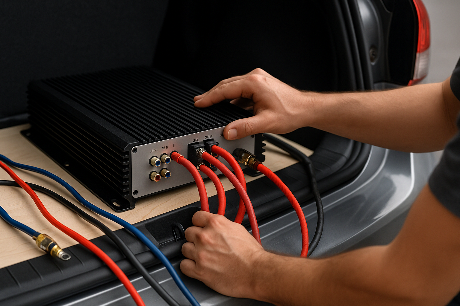 installation ampli voiture